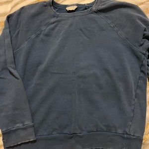 Distressed pullover sweater